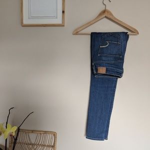 American Eagle,high-waisted, skinny Jeans (long)